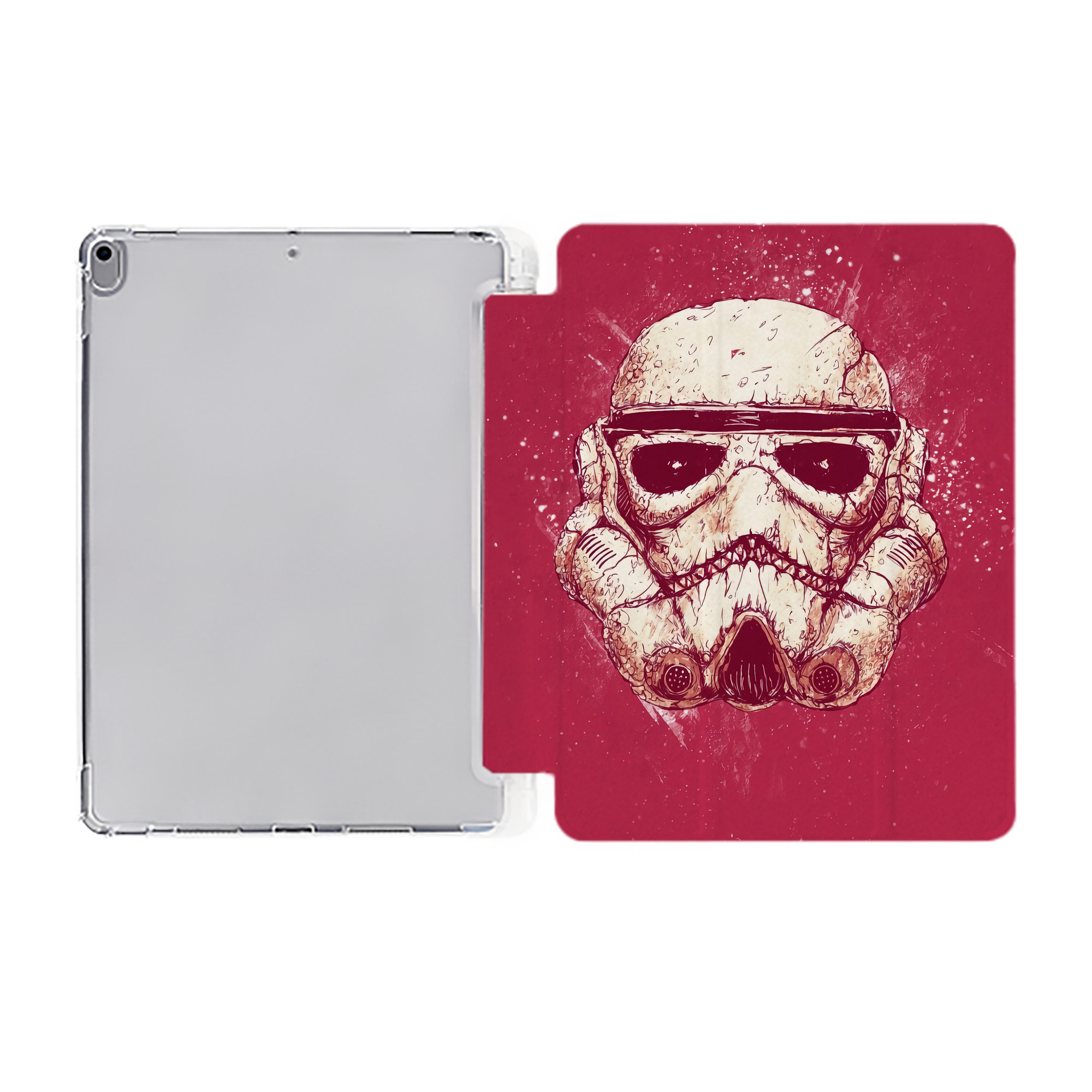 （画像用） スター・ウォーズ Star Wars IPad ケース ペン収納付き 三つ折りスタンド PUレザー×シリコン 対応機種9.5/10.5/10.9インチ